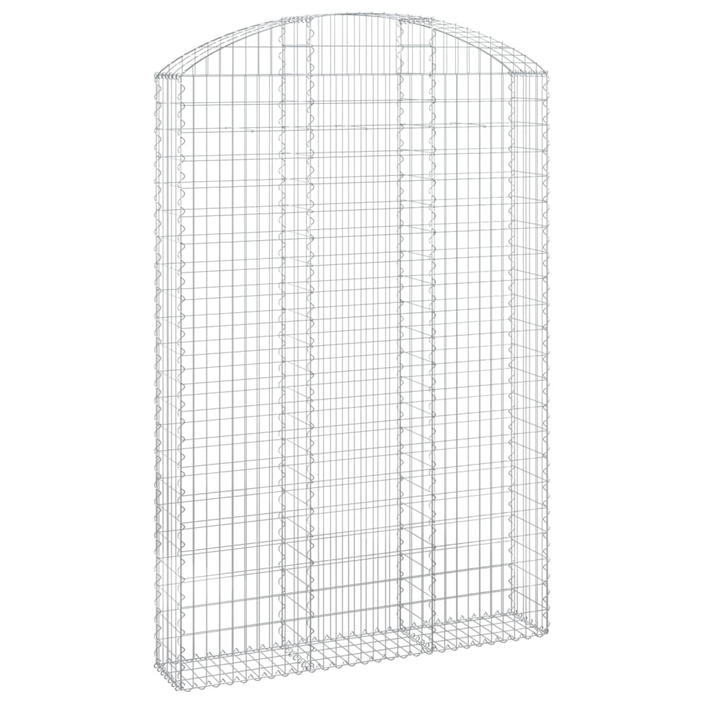 vidaXL Łukowaty kosz gabionowy 150x30x220/240 cm, galwanizowane żelazo