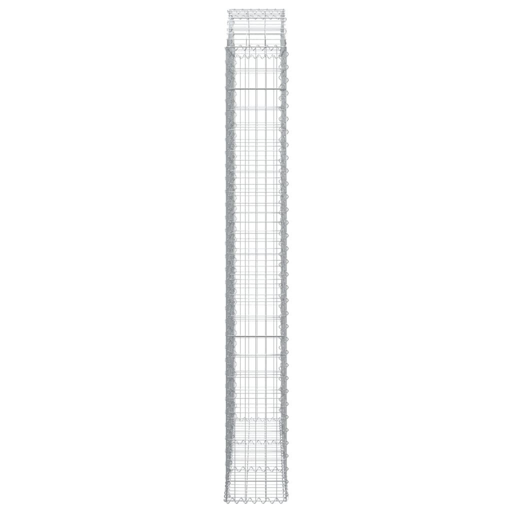 vidaXL Łukowaty kosz gabionowy 150x30x220/240 cm, galwanizowane żelazo