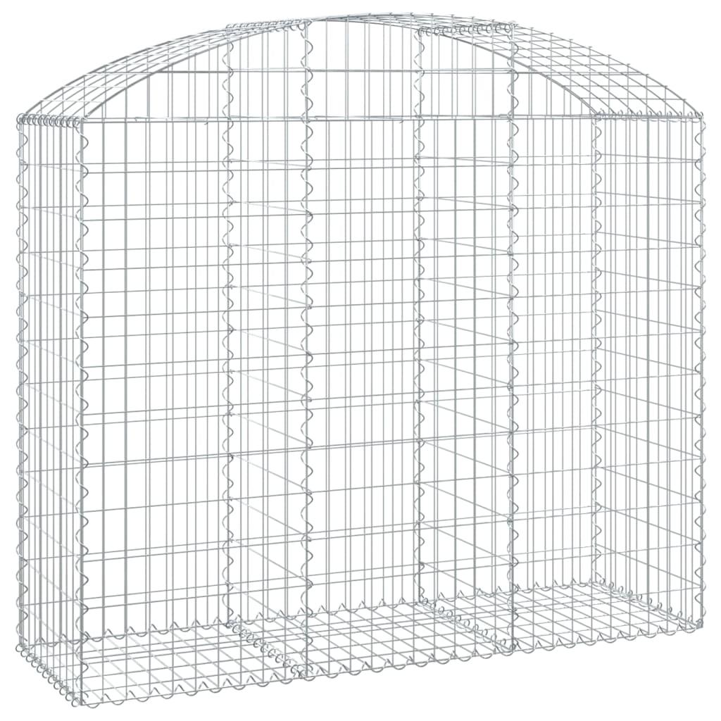 vidaXL Łukowaty kosz gabionowy 150x50x120/140 cm, galwanizowane żelazo