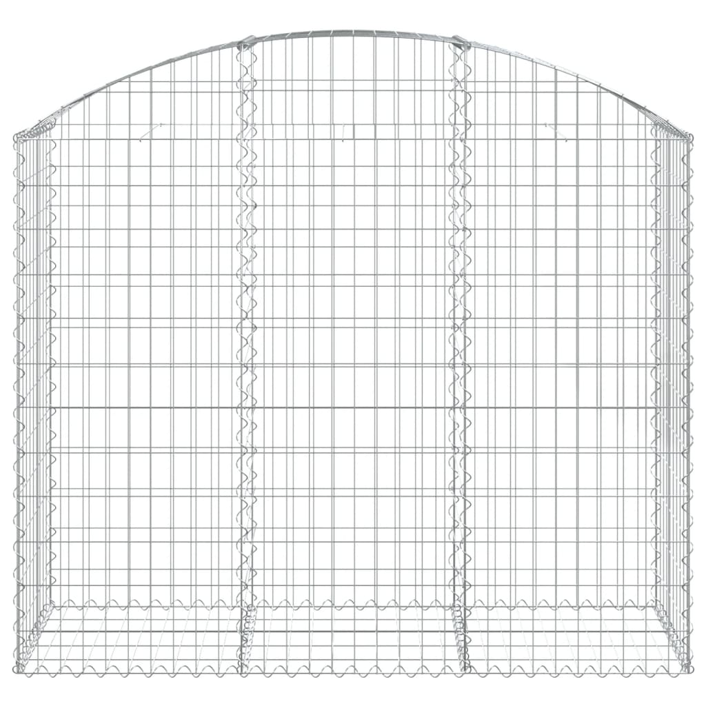 vidaXL Łukowaty kosz gabionowy 150x50x120/140 cm, galwanizowane żelazo