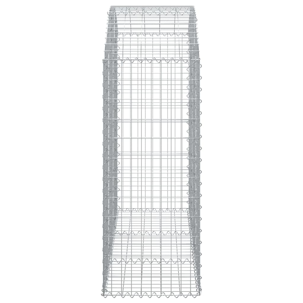 vidaXL Łukowaty kosz gabionowy 150x50x120/140 cm, galwanizowane żelazo