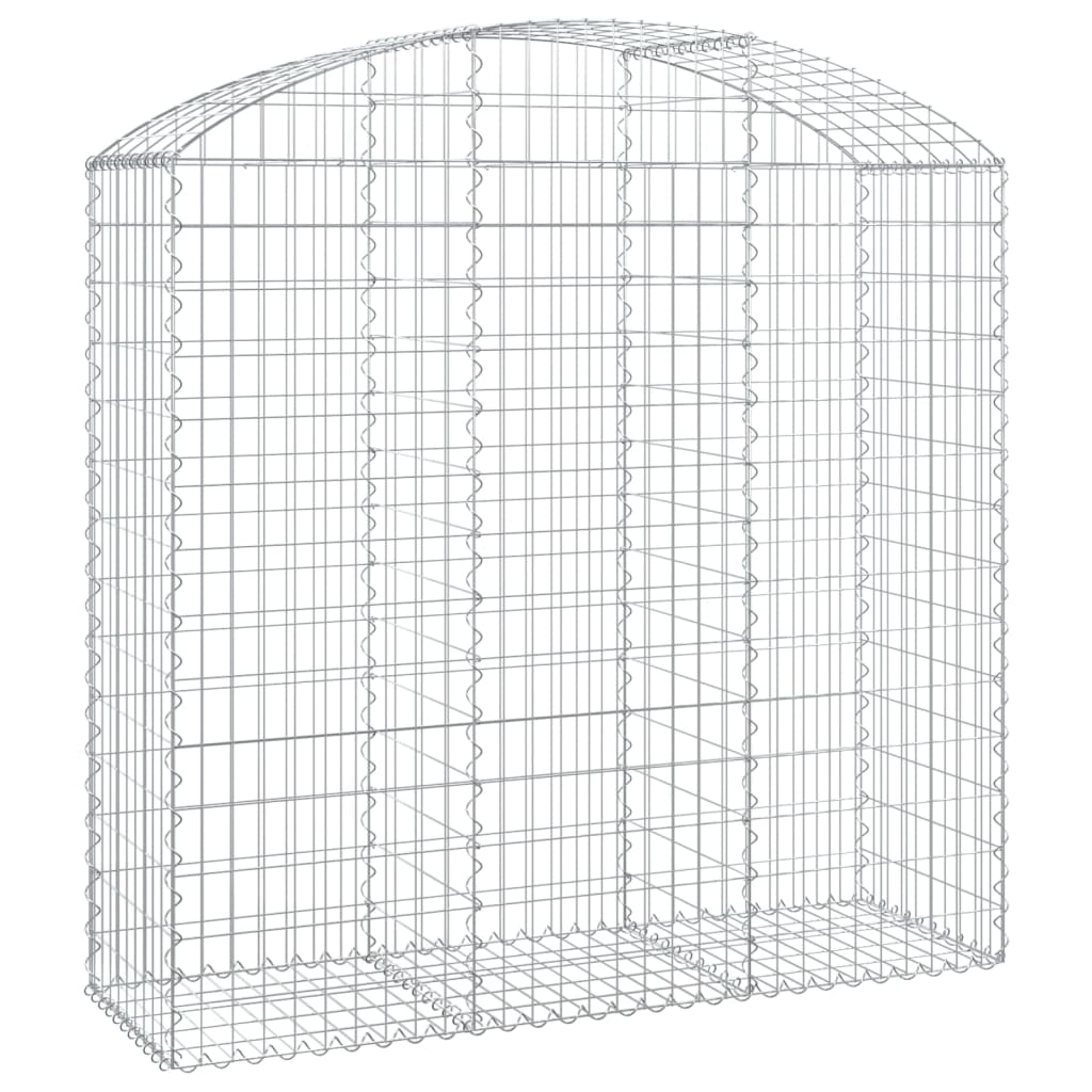 vidaXL Łukowaty kosz gabionowy 150x50x140/160 cm, galwanizowane żelazo