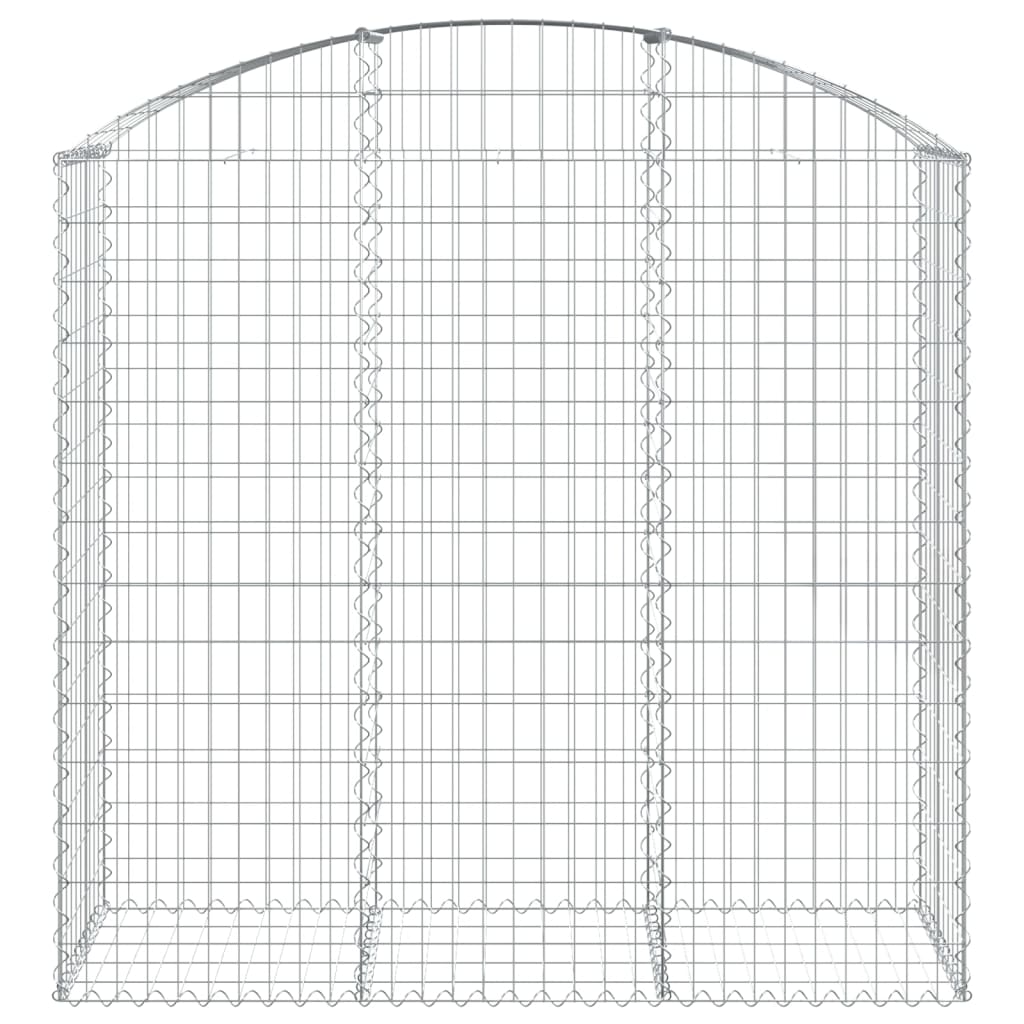 vidaXL Łukowaty kosz gabionowy 150x50x140/160 cm, galwanizowane żelazo