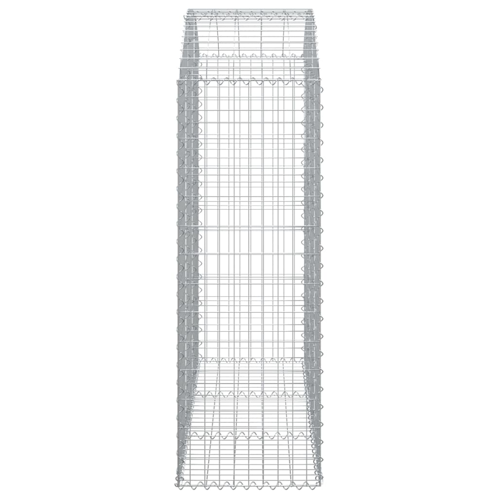 vidaXL Łukowaty kosz gabionowy 150x50x140/160 cm, galwanizowane żelazo