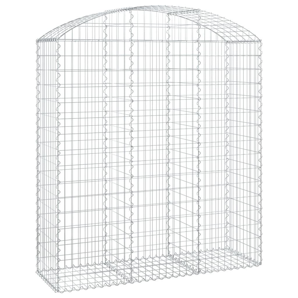 vidaXL Łukowaty kosz gabionowy 150x50x160/180 cm, galwanizowane żelazo