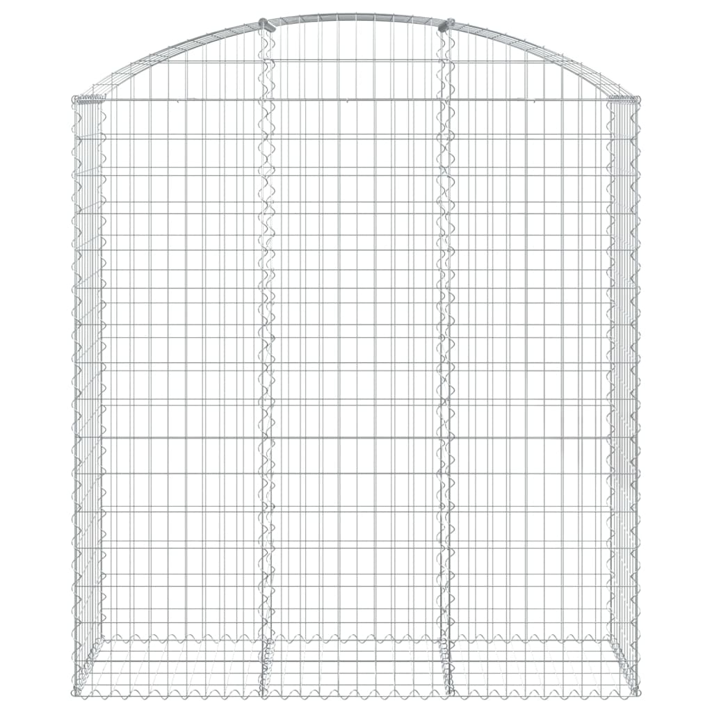 vidaXL Łukowaty kosz gabionowy 150x50x160/180 cm, galwanizowane żelazo