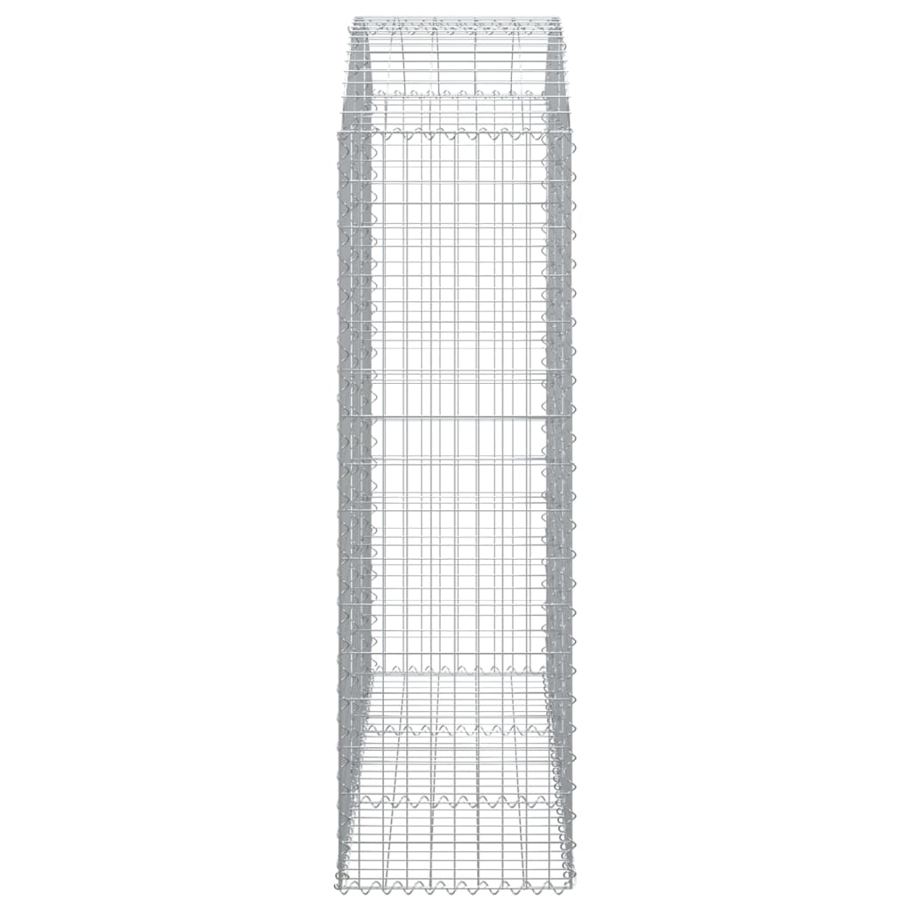 vidaXL Łukowaty kosz gabionowy 150x50x160/180 cm, galwanizowane żelazo