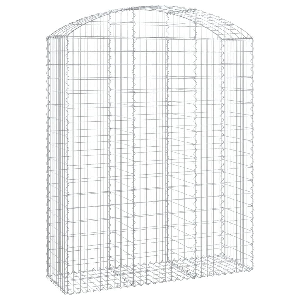 vidaXL Łukowaty kosz gabionowy 150x50x180/200 cm, galwanizowane żelazo