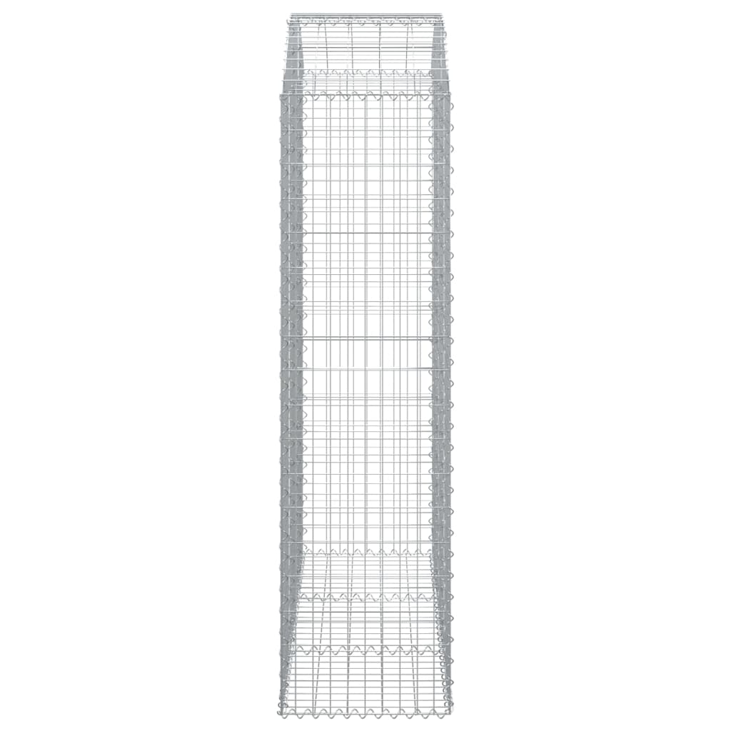 vidaXL Łukowaty kosz gabionowy 150x50x180/200 cm, galwanizowane żelazo