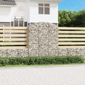 vidaXL Łukowaty kosz gabionowy 150x50x180/200 cm, galwanizowane żelazo