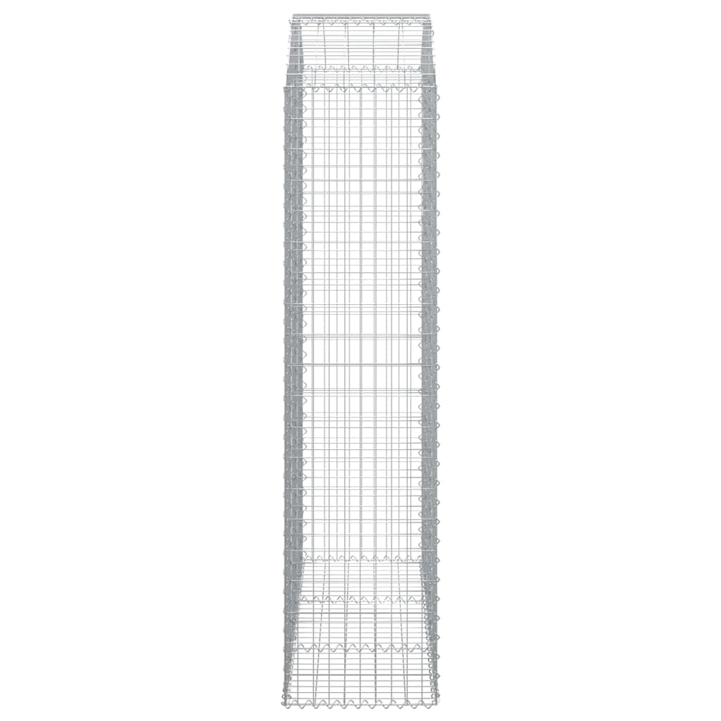 vidaXL Łukowaty kosz gabionowy 150x50x200/220 cm, galwanizowane żelazo