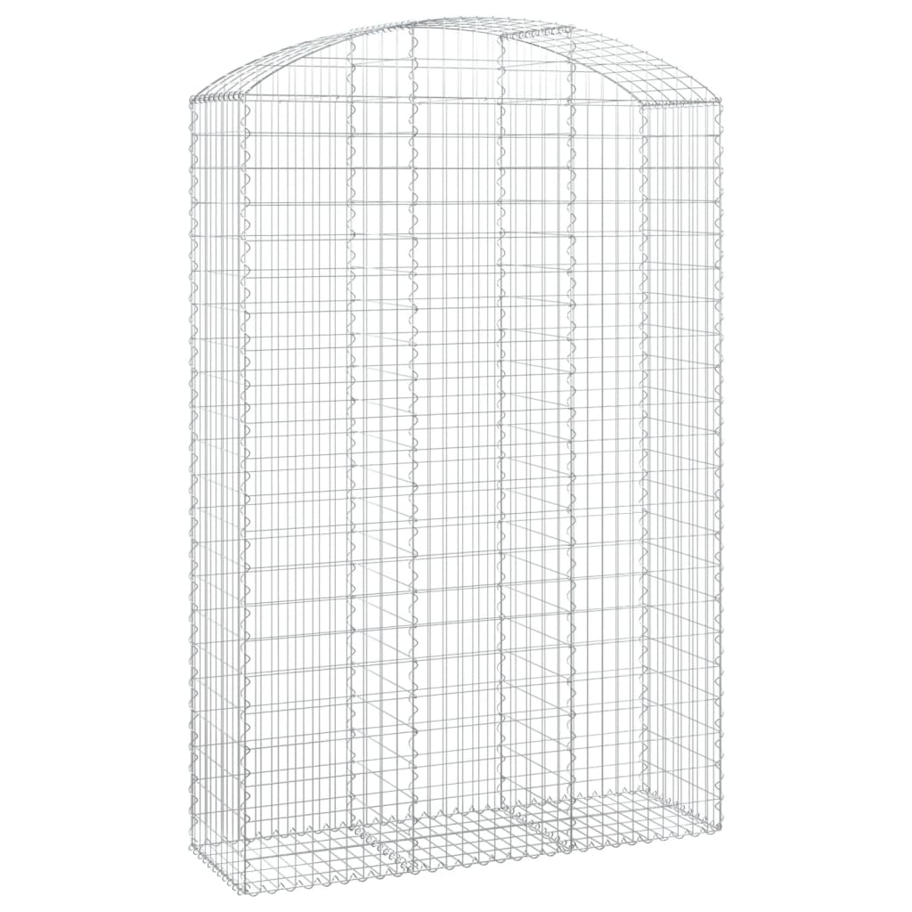 vidaXL Łukowaty kosz gabionowy 150x50x220/240 cm, galwanizowane żelazo