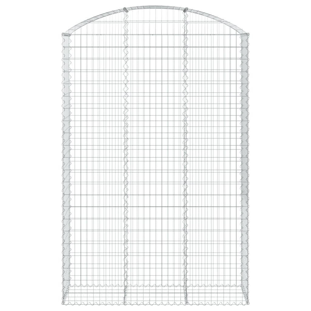vidaXL Łukowaty kosz gabionowy 150x50x220/240 cm, galwanizowane żelazo