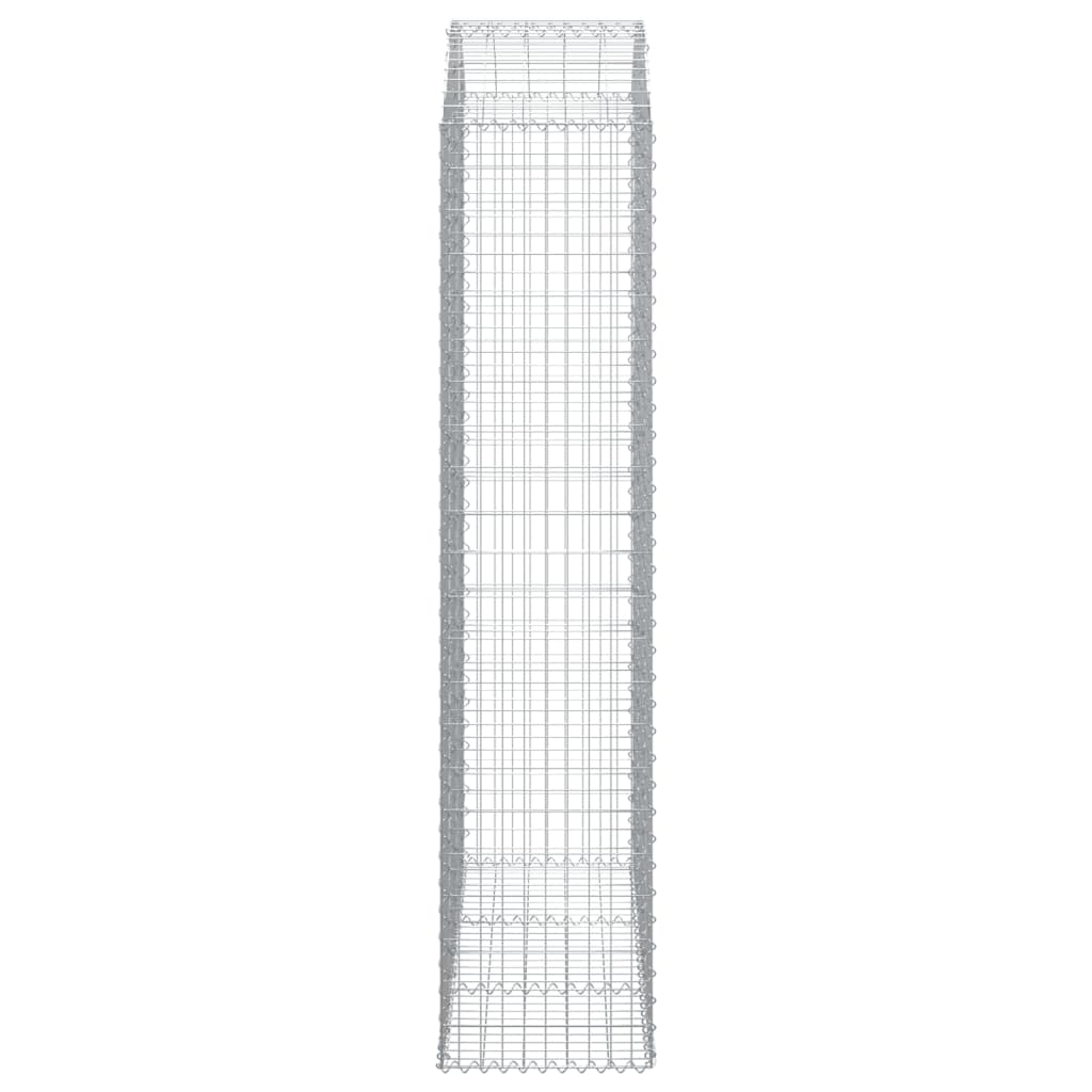 vidaXL Łukowaty kosz gabionowy 150x50x220/240 cm, galwanizowane żelazo