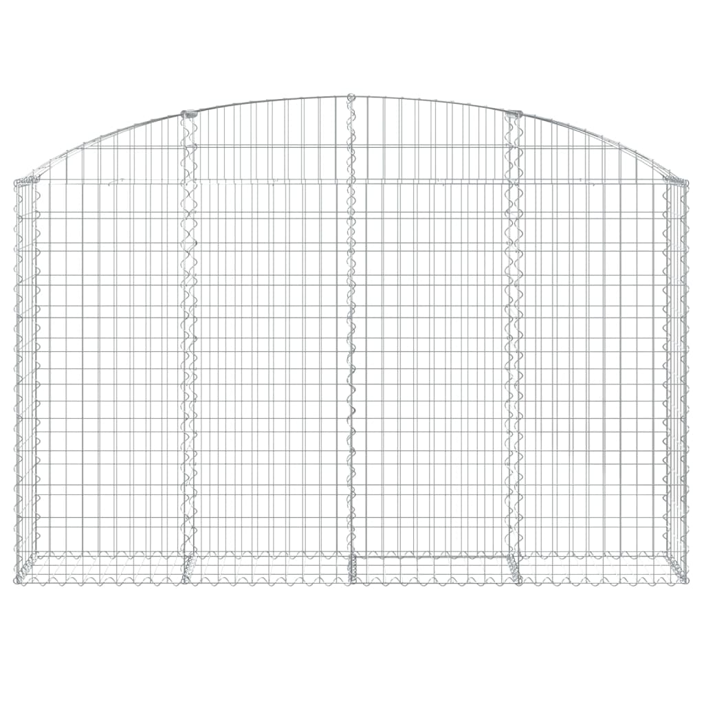 vidaXL Łukowaty kosz gabionowy 200x30x120/140 cm, galwanizowane żelazo