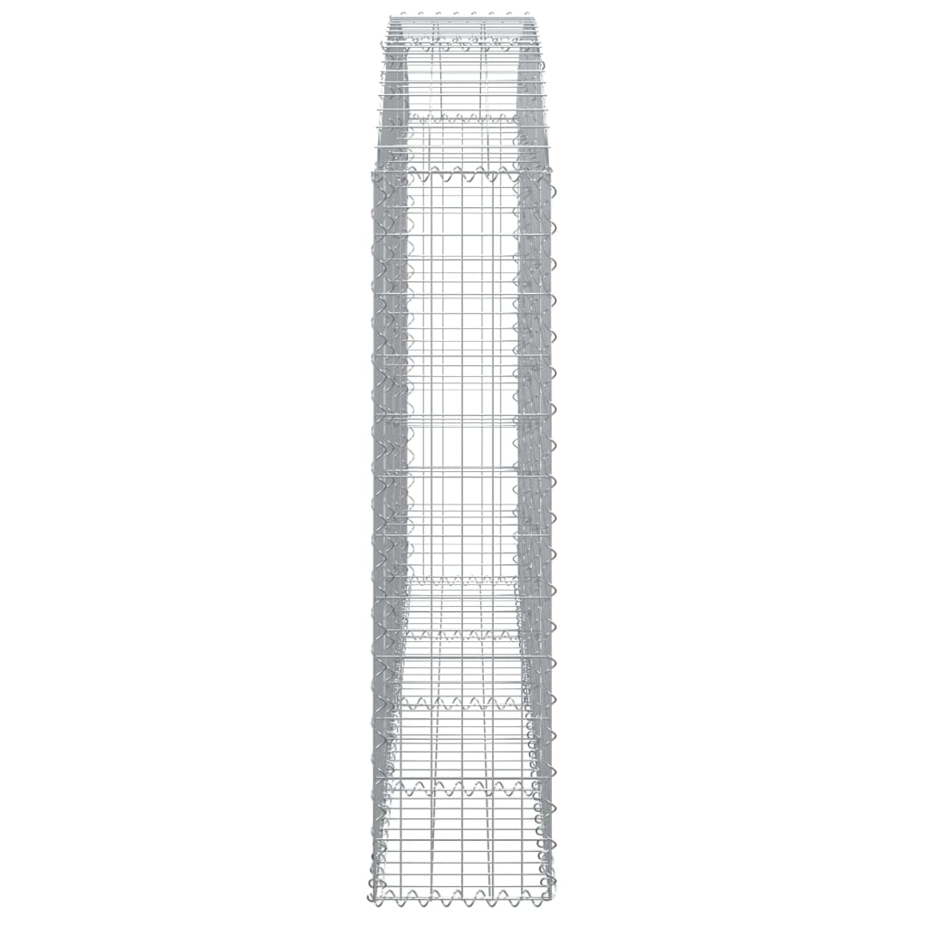 vidaXL Łukowaty kosz gabionowy 200x30x120/140 cm, galwanizowane żelazo
