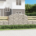 vidaXL Łukowaty kosz gabionowy 200x30x120/140 cm, galwanizowane żelazo