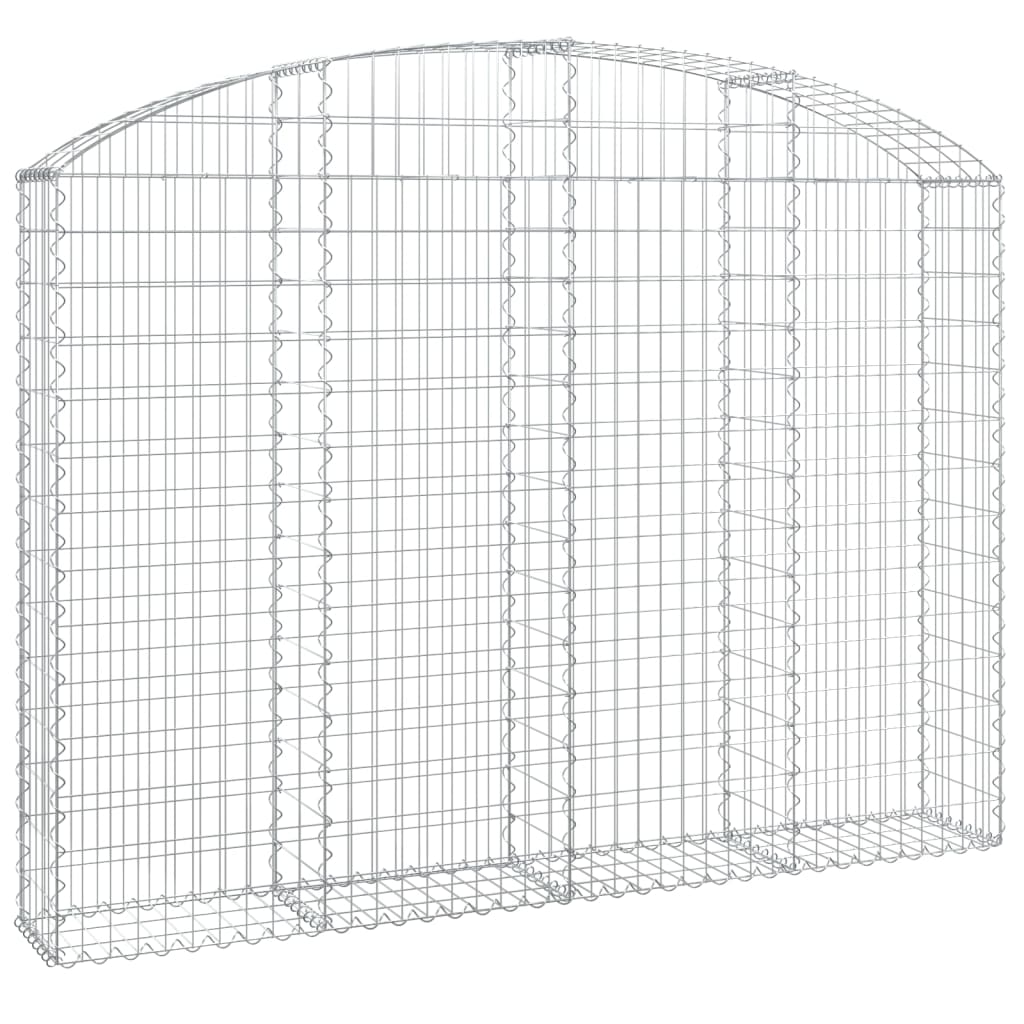 vidaXL Łukowaty kosz gabionowy 200x30x140/160 cm, galwanizowane żelazo