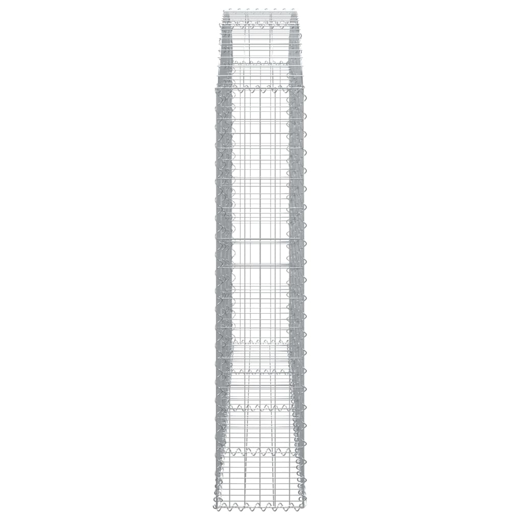 vidaXL Łukowaty kosz gabionowy 200x30x140/160 cm, galwanizowane żelazo