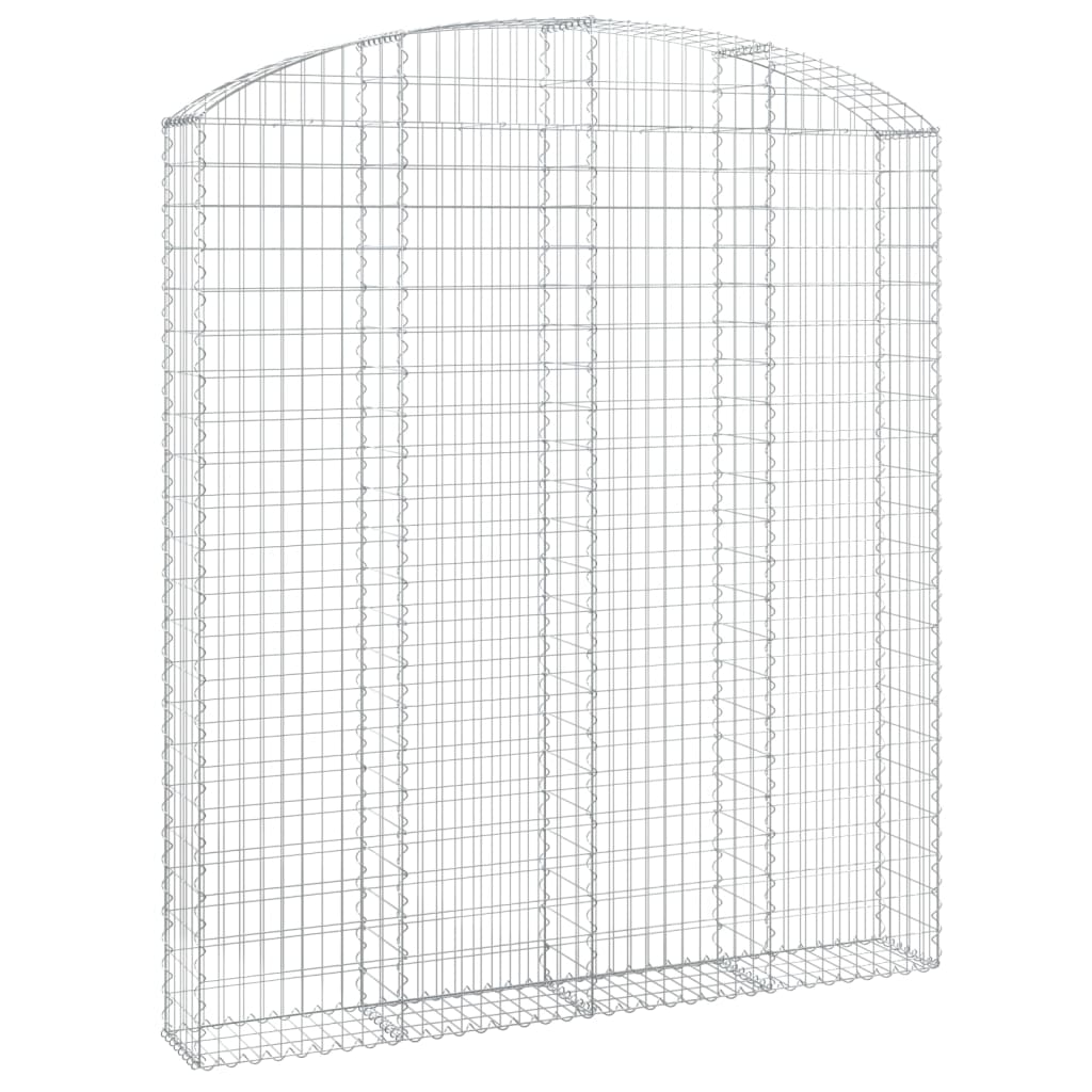 vidaXL Łukowaty kosz gabionowy 200x30x220/240 cm, galwanizowane żelazo