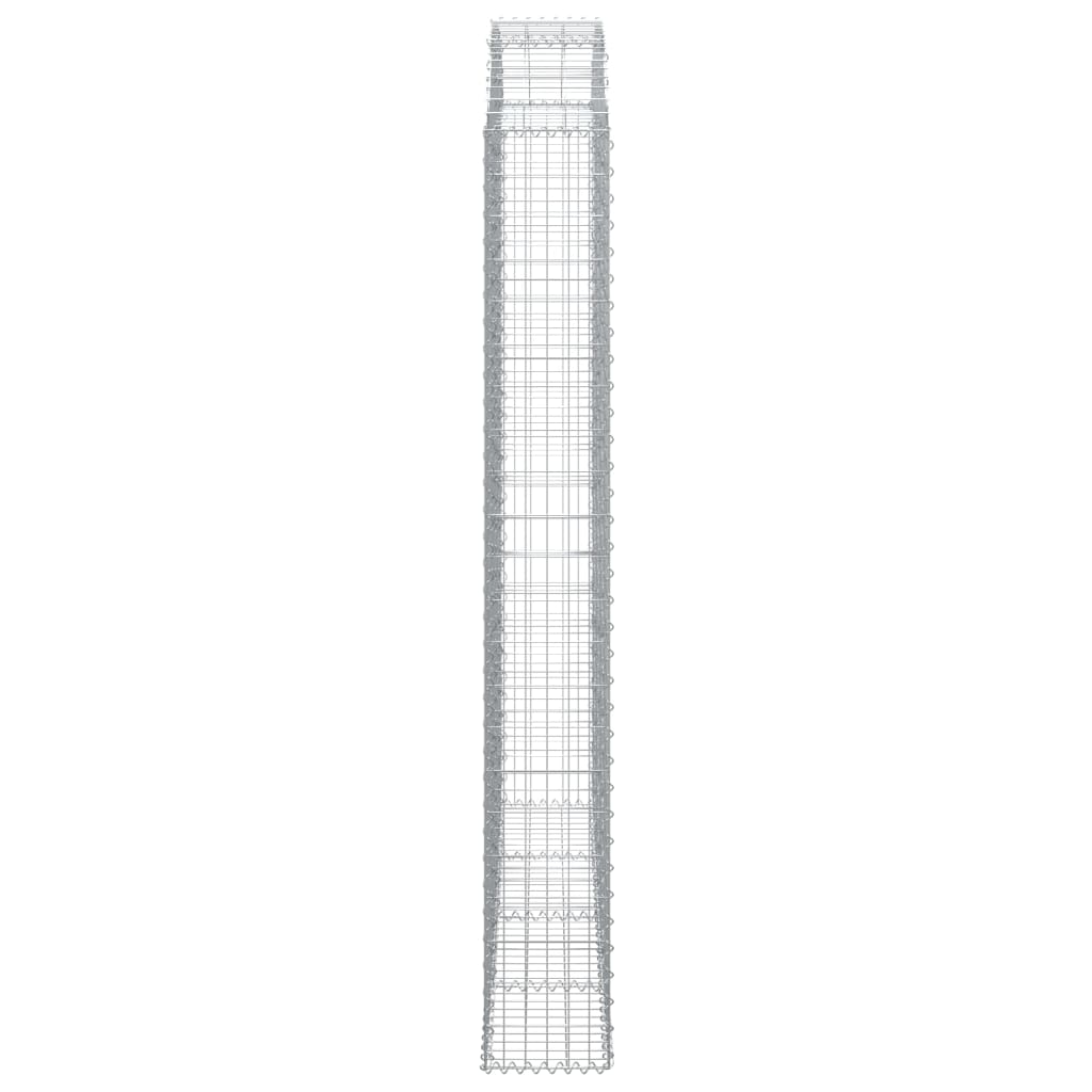 vidaXL Łukowaty kosz gabionowy 200x30x220/240 cm, galwanizowane żelazo