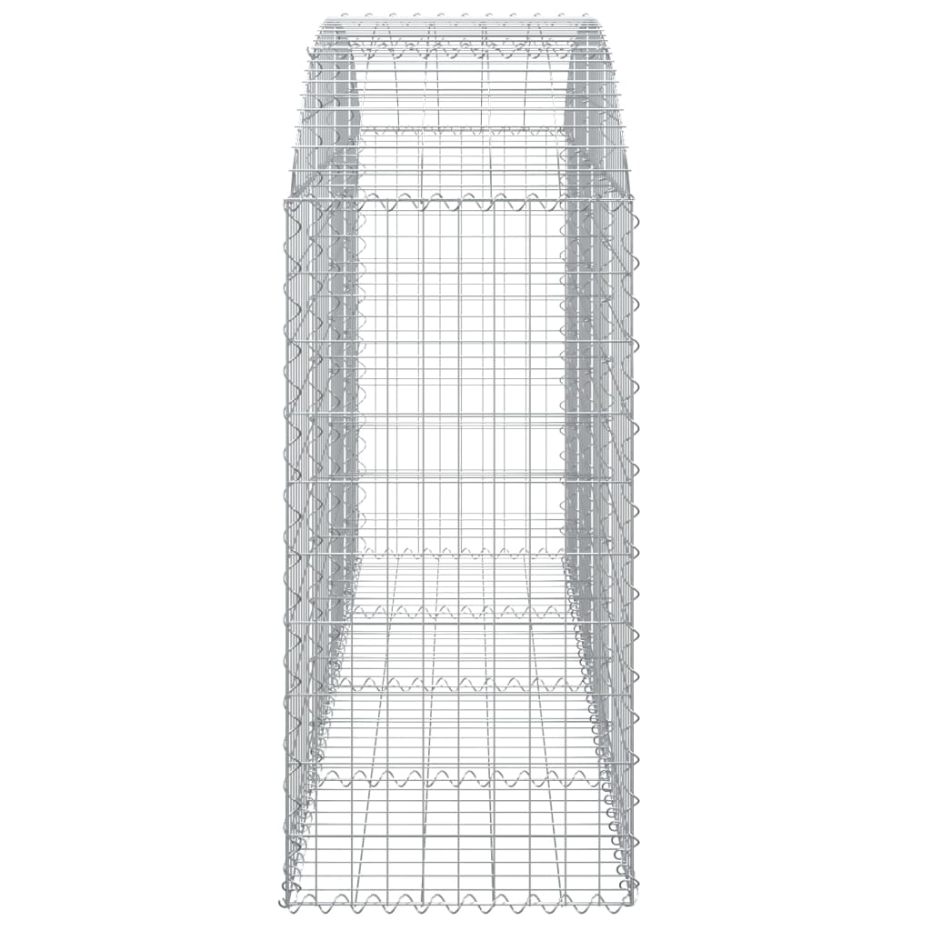 vidaXL Łukowaty kosz gabionowy, 200x50x100/120cm, galwanizowane żelazo