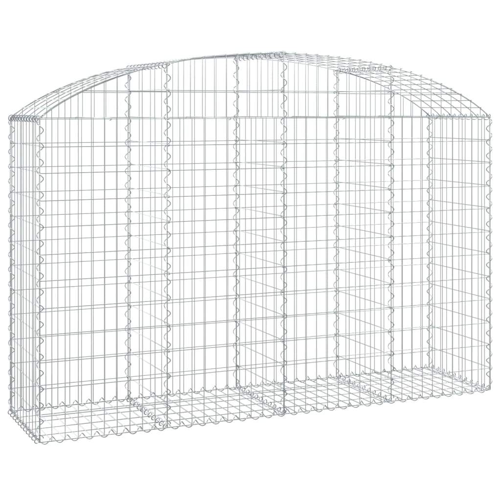 vidaXL Łukowaty kosz gabionowy 200x50x120/140 cm, galwanizowane żelazo