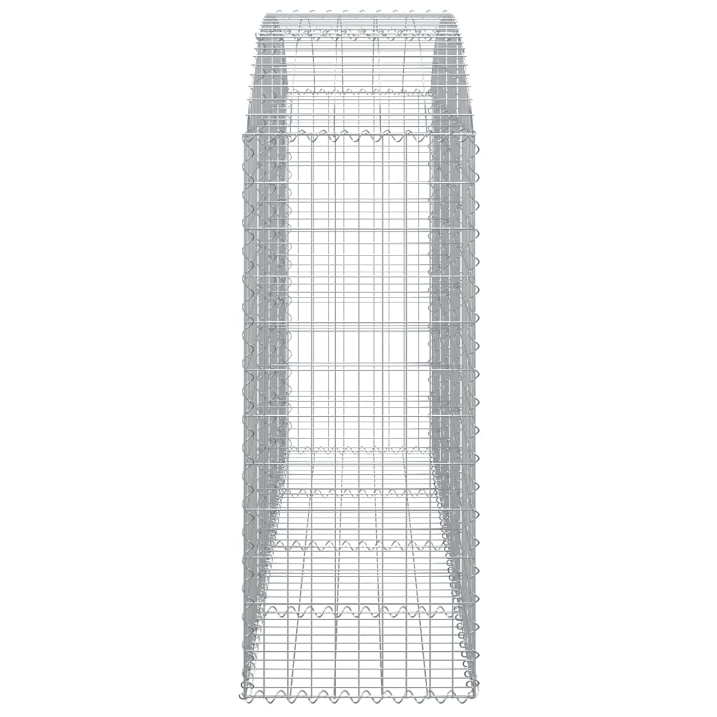 vidaXL Łukowaty kosz gabionowy 200x50x120/140 cm, galwanizowane żelazo