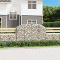 vidaXL Łukowaty kosz gabionowy 200x50x120/140 cm, galwanizowane żelazo