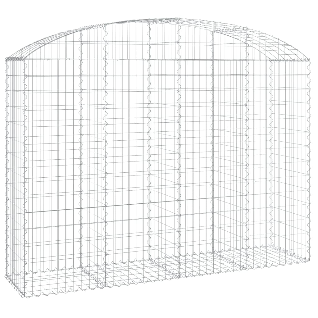 vidaXL Łukowaty kosz gabionowy 200x50x140/160 cm, galwanizowane żelazo