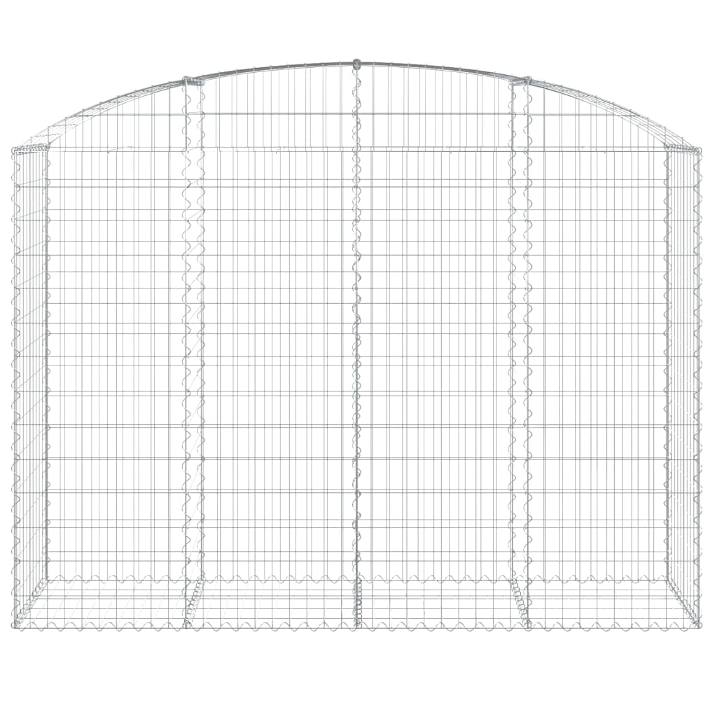 vidaXL Łukowaty kosz gabionowy 200x50x140/160 cm, galwanizowane żelazo