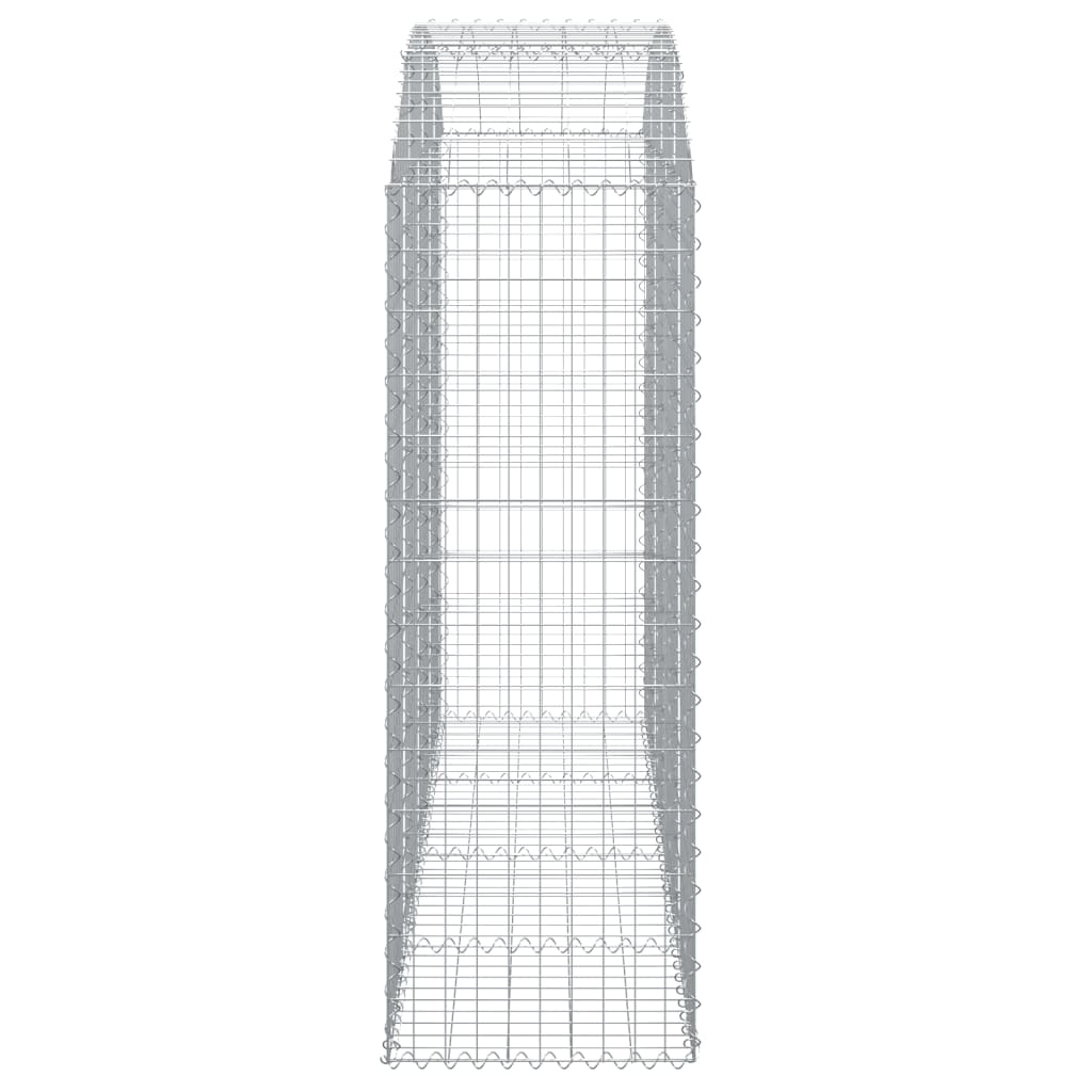 vidaXL Łukowaty kosz gabionowy 200x50x140/160 cm, galwanizowane żelazo