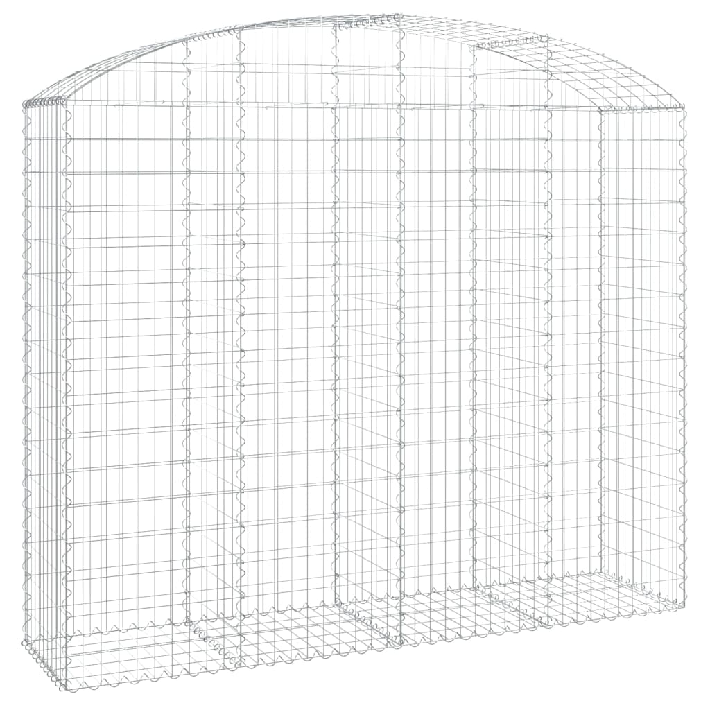 vidaXL Łukowaty kosz gabionowy 200x50x160/180 cm, galwanizowane żelazo