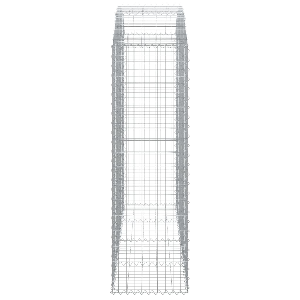 vidaXL Łukowaty kosz gabionowy 200x50x160/180 cm, galwanizowane żelazo