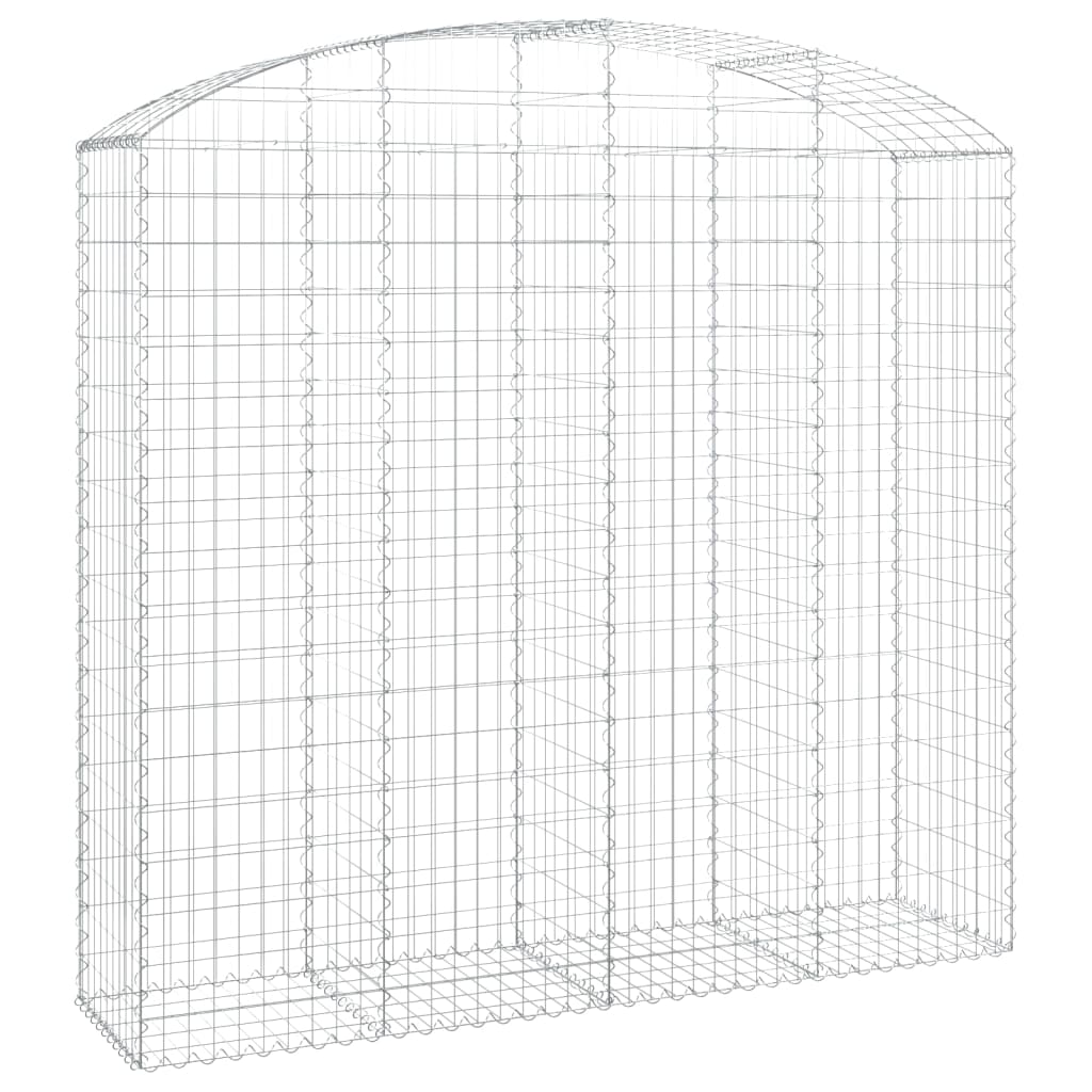 vidaXL Łukowaty kosz gabionowy 200x50x180/200 cm, galwanizowane żelazo