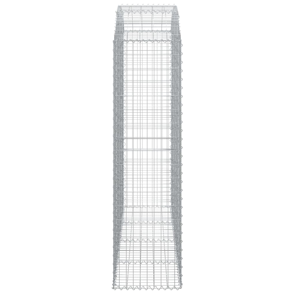 vidaXL Łukowaty kosz gabionowy 200x50x180/200 cm, galwanizowane żelazo