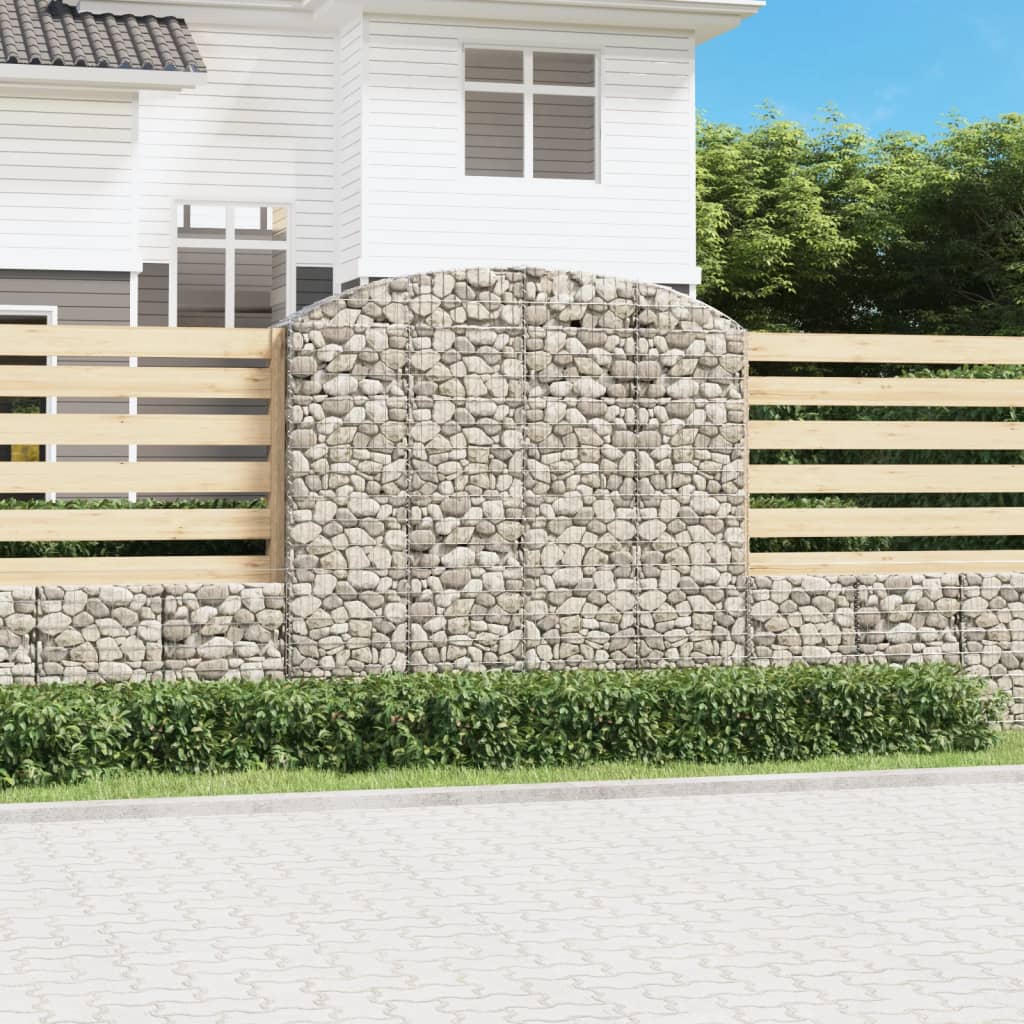 vidaXL Łukowaty kosz gabionowy 200x50x180/200 cm, galwanizowane żelazo