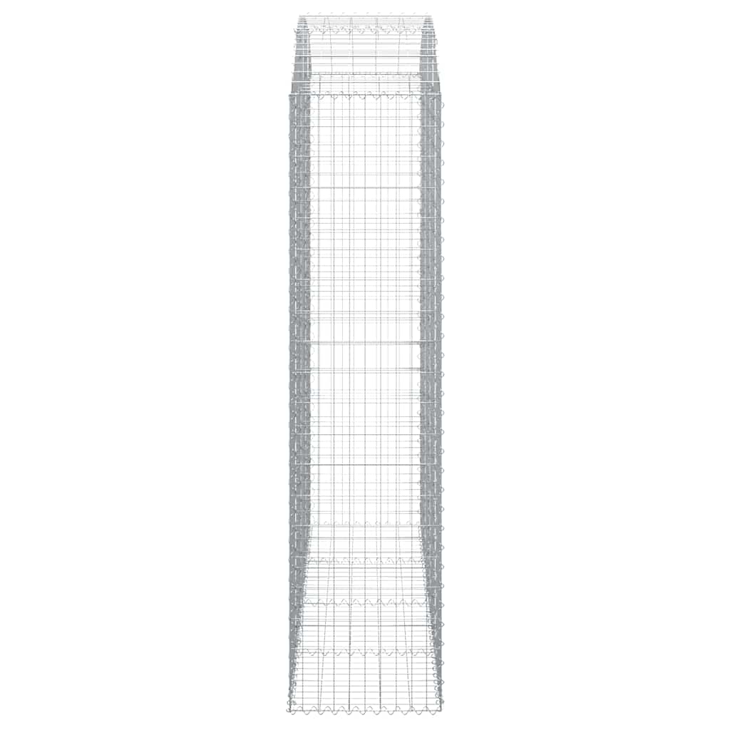 vidaXL Łukowaty kosz gabionowy 200x50x200/220 cm, galwanizowane żelazo