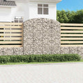vidaXL Łukowaty kosz gabionowy 200x50x200/220 cm, galwanizowane żelazo