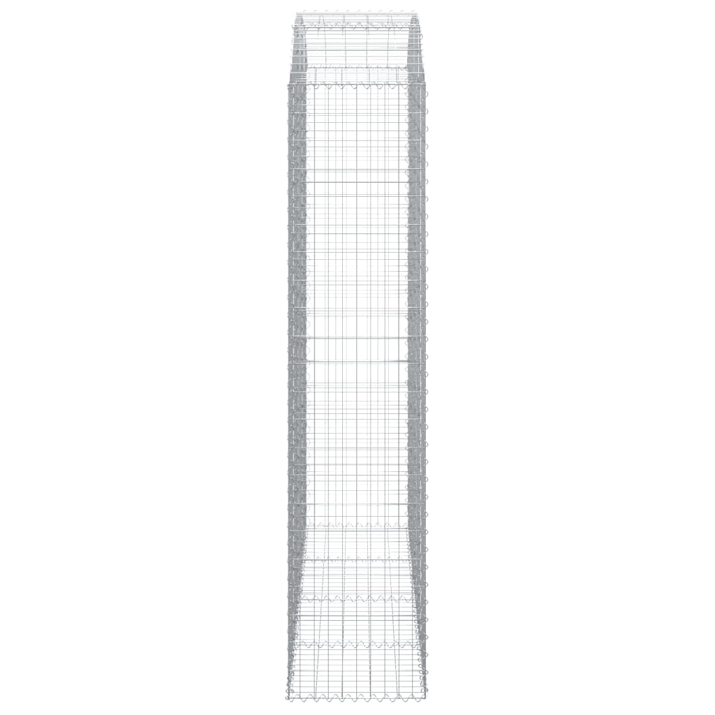 vidaXL Łukowaty kosz gabionowy 200x50x220/240 cm, galwanizowane żelazo