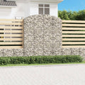 vidaXL Łukowaty kosz gabionowy 200x50x220/240 cm, galwanizowane żelazo
