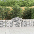 vidaXL Łukowaty kosz gabionowy, 200x30x60/80 cm, galwanizowane żelazo