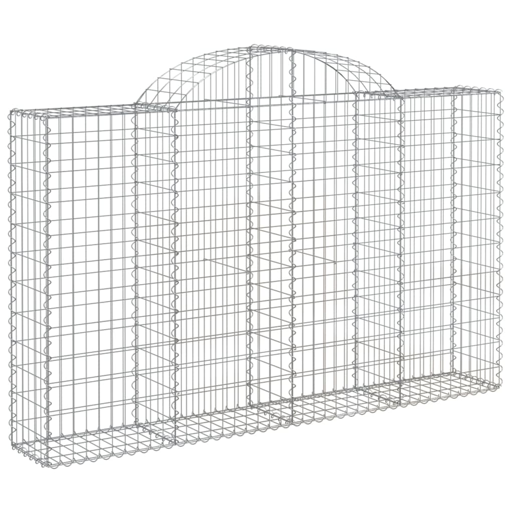 vidaXL Łukowaty kosz gabionowy 200x30x120/140 cm, galwanizowane żelazo