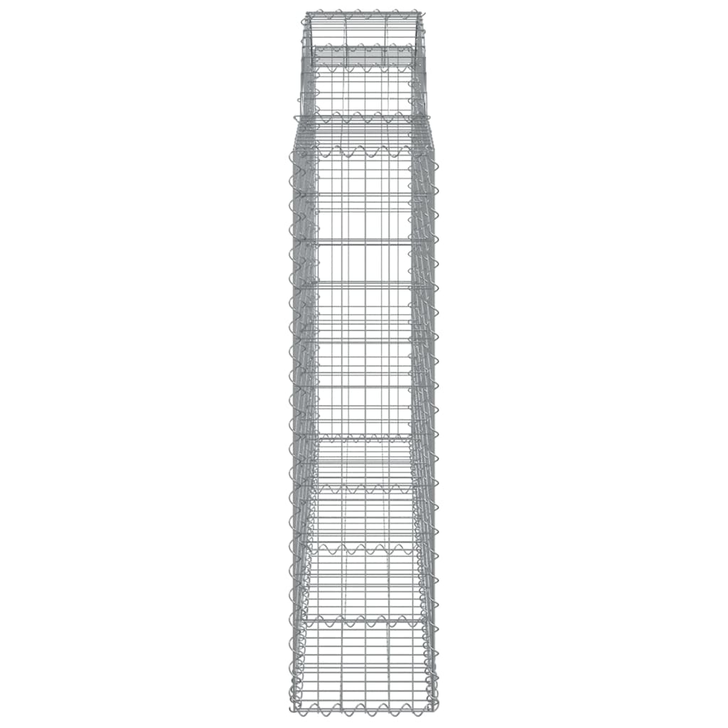 vidaXL Łukowaty kosz gabionowy 200x30x120/140 cm, galwanizowane żelazo
