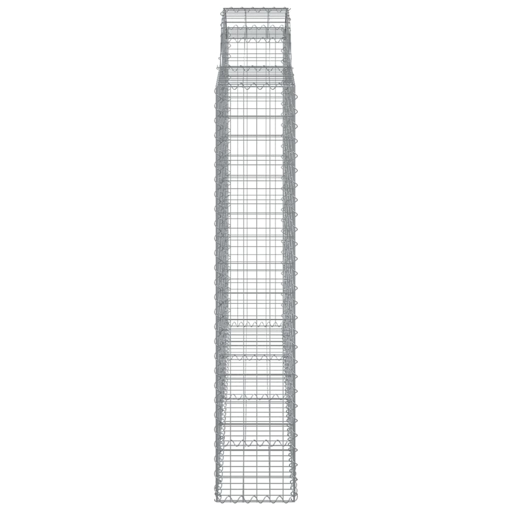 vidaXL Łukowaty kosz gabionowy 200x30x160/180 cm, galwanizowane żelazo
