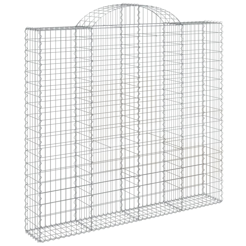 vidaXL Łukowaty kosz gabionowy 200x30x180/200 cm, galwanizowane żelazo