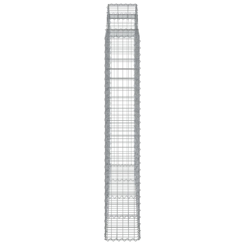 vidaXL Łukowaty kosz gabionowy 200x30x180/200 cm, galwanizowane żelazo