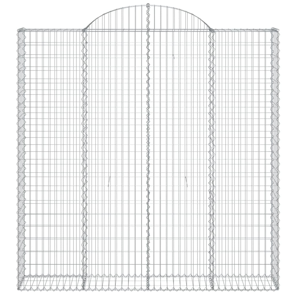 vidaXL Łukowaty kosz gabionowy 200x30x200/220 cm, galwanizowane żelazo