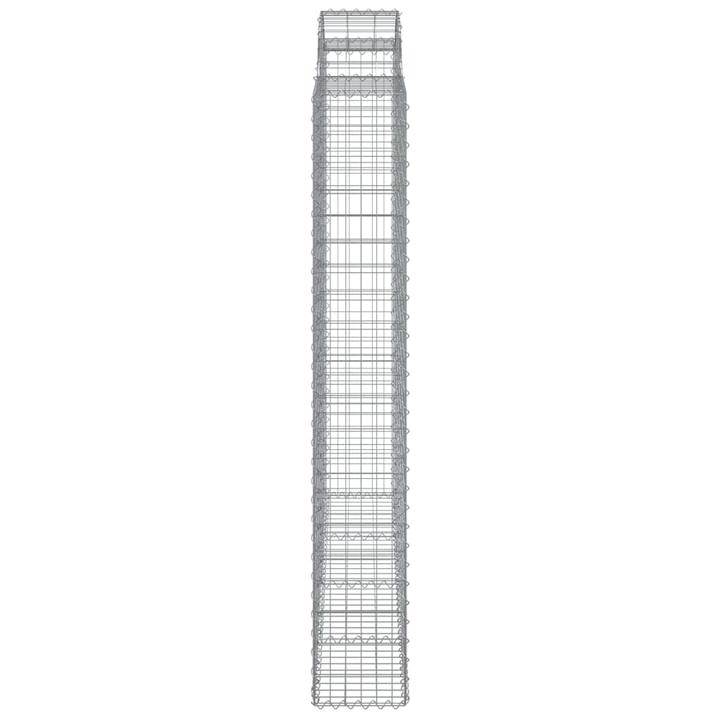 vidaXL Łukowaty kosz gabionowy 200x30x200/220 cm, galwanizowane żelazo