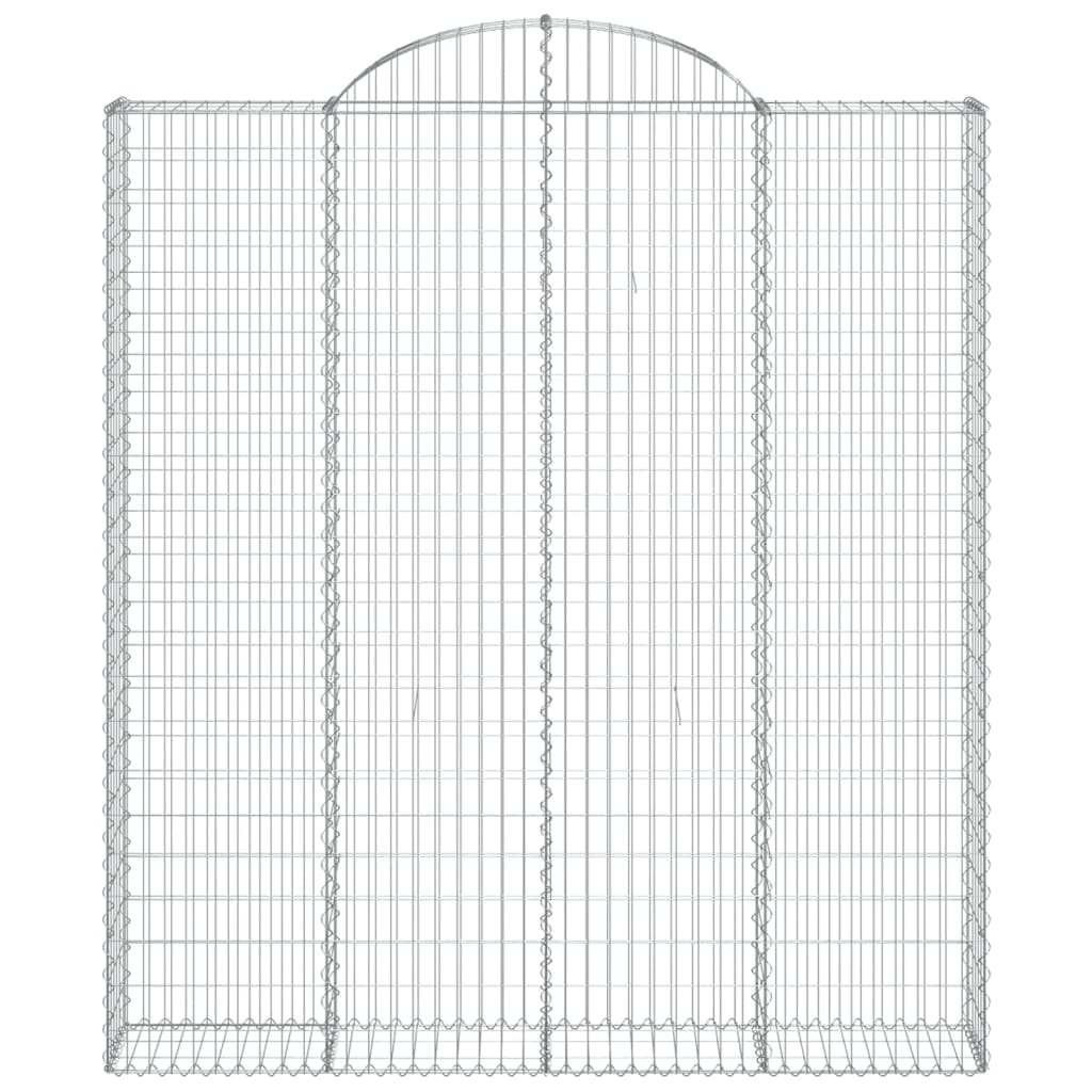 vidaXL Łukowaty kosz gabionowy 200x30x220/240 cm, galwanizowane żelazo